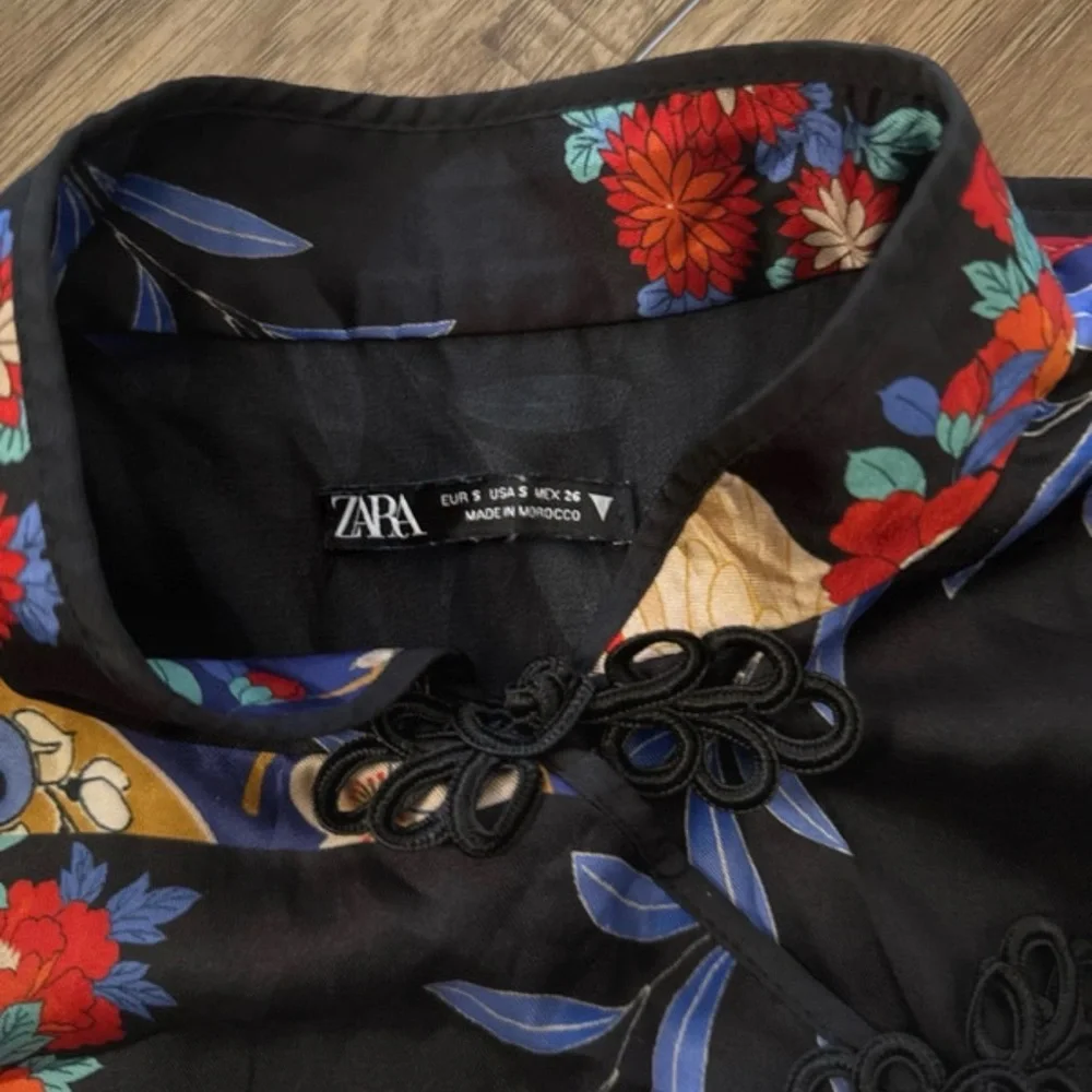 Zara Multicolor Floral Midi Dress - Picture 3 of 3